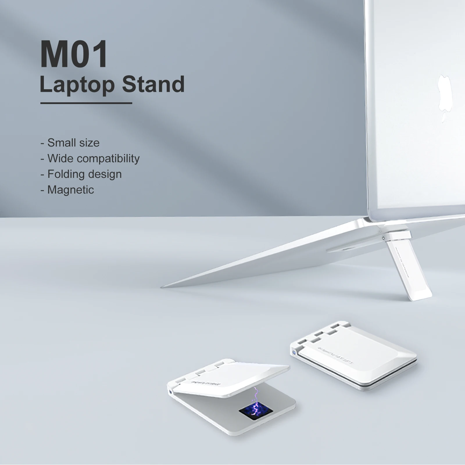 

Мини ультра-тонкая магнитная подставка для ноутбука, невидимая Складная Многофункциональная охлаждающая подставка для планшета для ноутб...