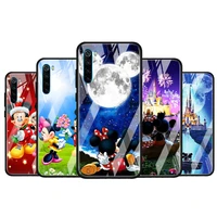mickey minnie cute for xiaomi redmi k40 k30 k20 pro plus 9c 9a 9 8a 7 luxury shell tempered glass phone case cover