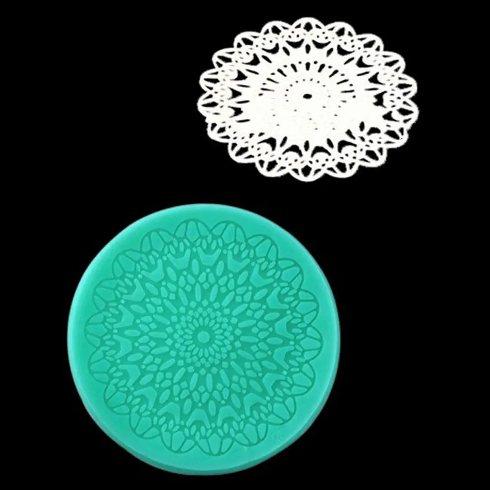 Инструменты для украшения тортов круглая силиконовая форма в форме кружева