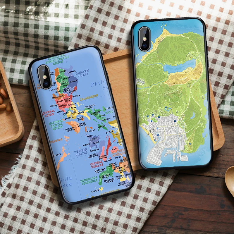 Мягкий ТПУ чехол карта мира для Apple IPhone X XR XS MAX 5 5S 5C SE 6 S 7 8 Plus ipod touch силиконовый |