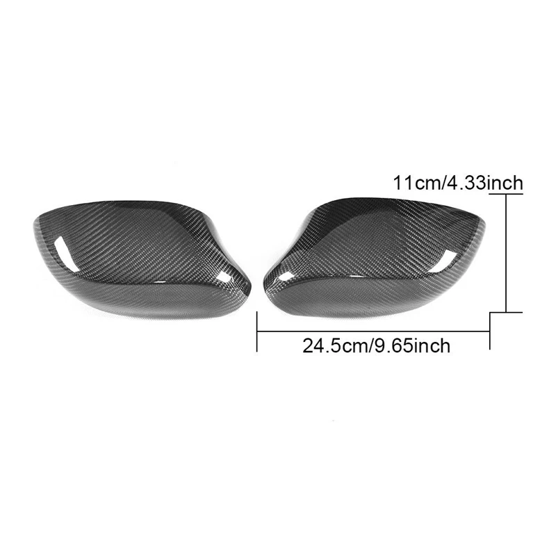 Автомобильное зеркало заднего вида из углеродного волокна с боковым крылом для