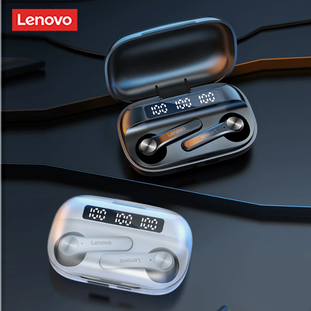 

Lenovo QT81 TWS Earbuds True Wireless Headphones Bluetooth 5.0 Earphones Touch Control Sweatproof Sports Music Headset with Mic