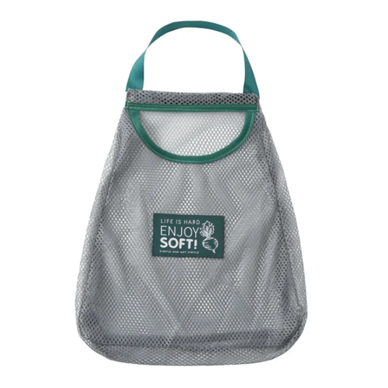 1/2PCS Mesh Net Reusable Hanging Storage Bags Fruit Vegetable Garlic Onion Organizer Home Hollow Bag Kitchen Accessories | Дом и сад
