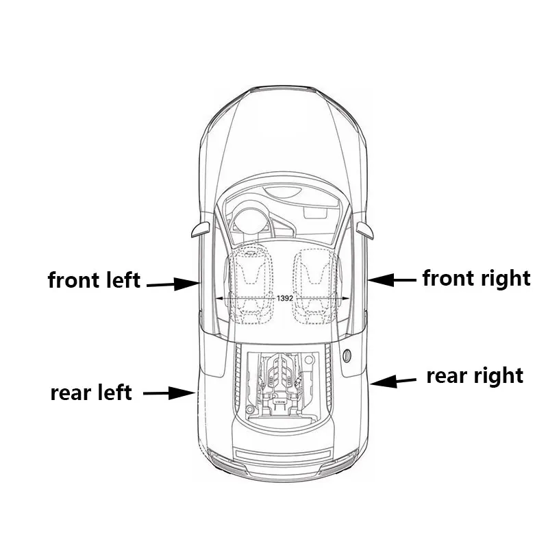 1 шт. для Ssangyong Kyron Actyon/Sports 2005 2006 2007 Автомобильная передняя задняя левая правая