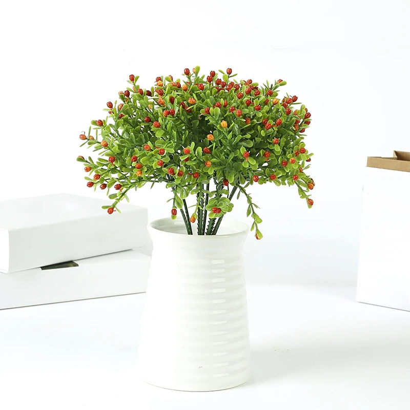 

Искусственные миланские цветы, букет для вечерние ринки, рождественские украшения, искусственное растение для домашнего декора, праздники