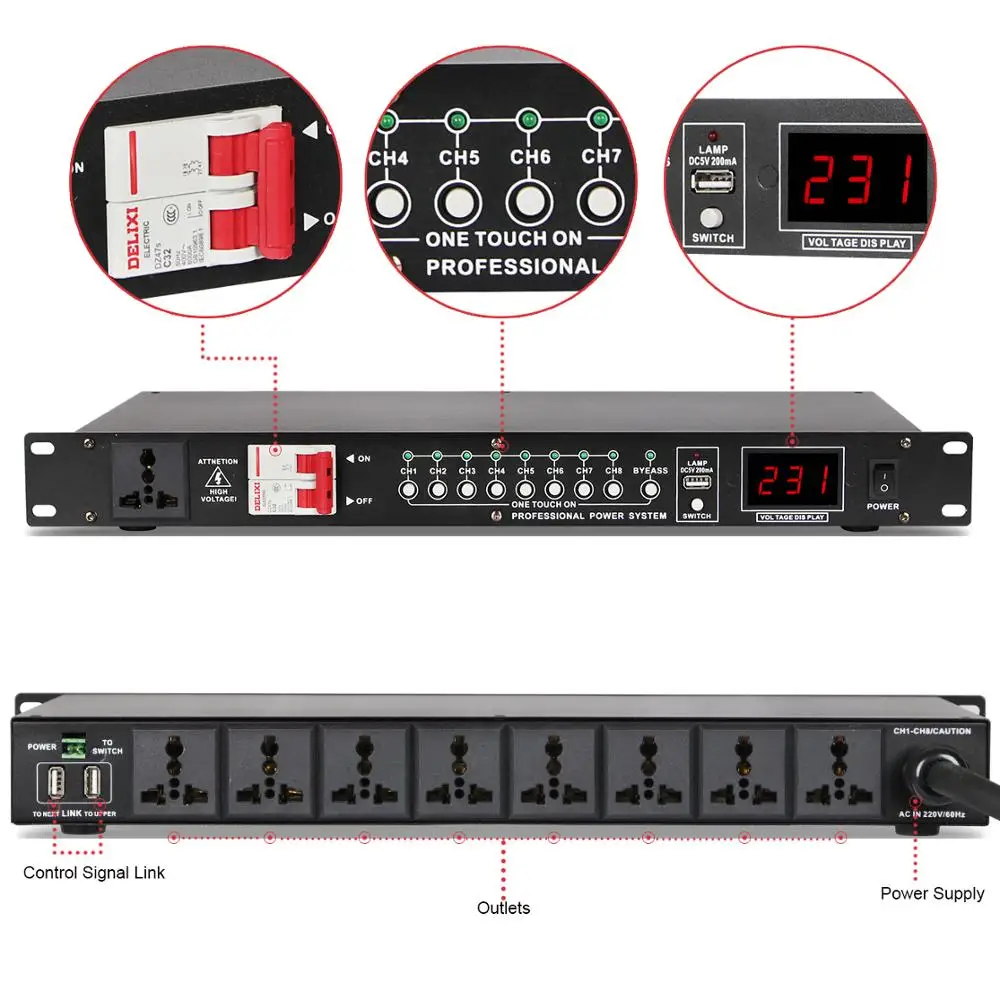 Professional engineering 9-Channels multi-function power supply sequence controller with voltage display | Электроника