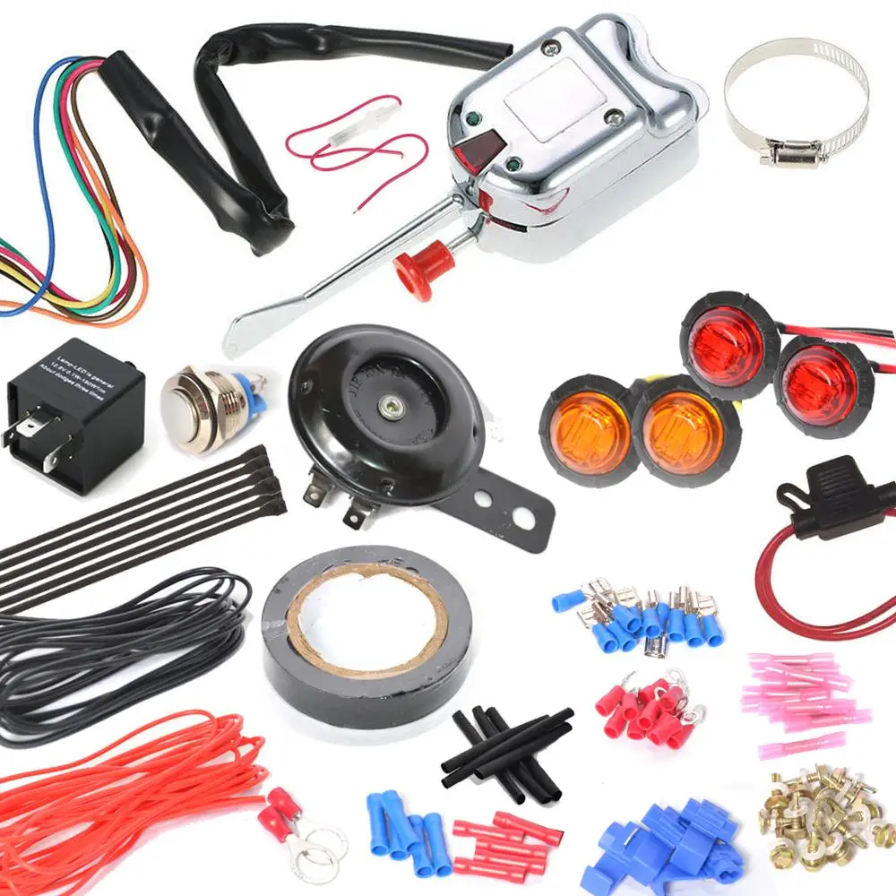 

3/4" LED turn signal light horn kit w/Switch for Polaris RZR Ranger ATV SXS UTV