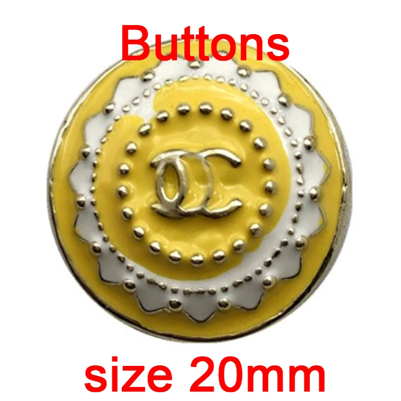 

10pcs/batch round buttons metal buttons sewing supplies DIY buttons clothing buttons brand style accessories