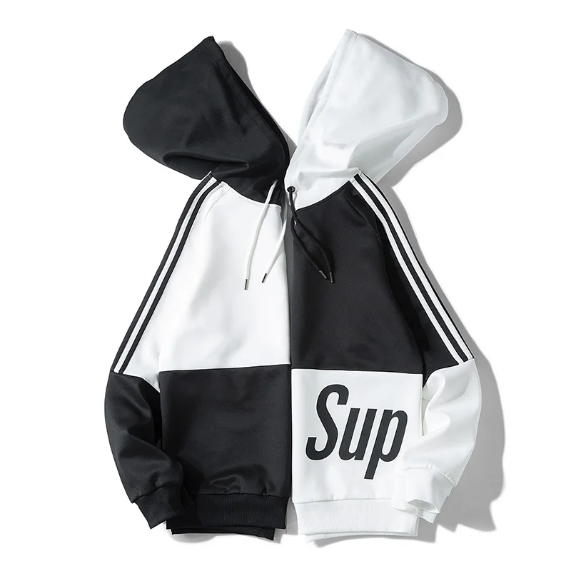 Мужские толстовки с капюшоном на весну и осень в стиле хип хоп Зимние мужские