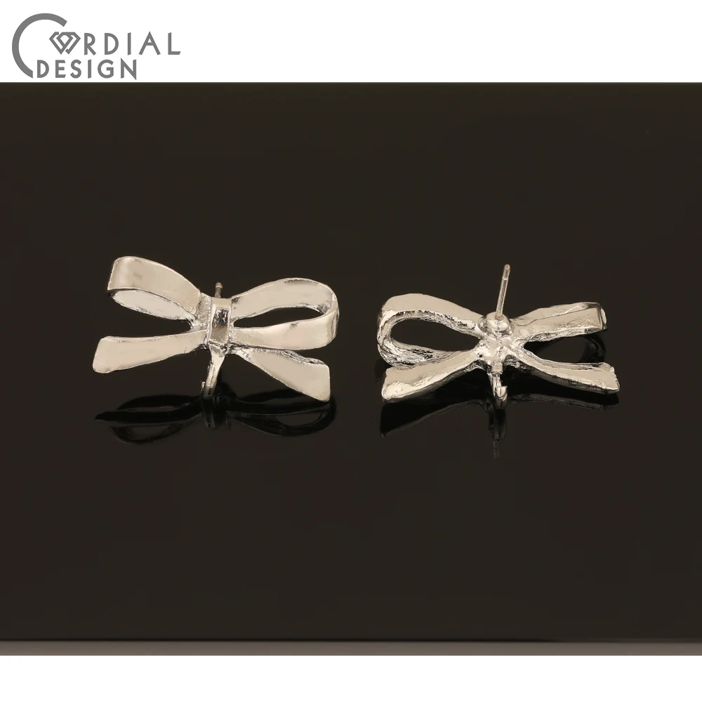 

Cordial Design 100Pcs 14*27MM Jewelry Accessories/DIY Making/Bowknot Shape/Earrings Stud/Hand Made/Jewelry Findings & Components