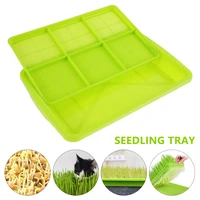 planting dishes double layer bean sprouts plate seedling tray growing wheat seedlings nursery pots plant tool gardening tools