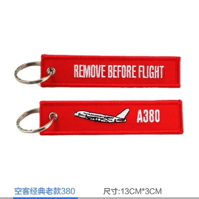 Аэробус ERj145 ERJ190 C919 MA60 Dornier328 A380 A340 A320 Beluga вышивать путешествия Чемодан лучше всего подходит для Экипаж авиационный брелок - Цвет: old A380