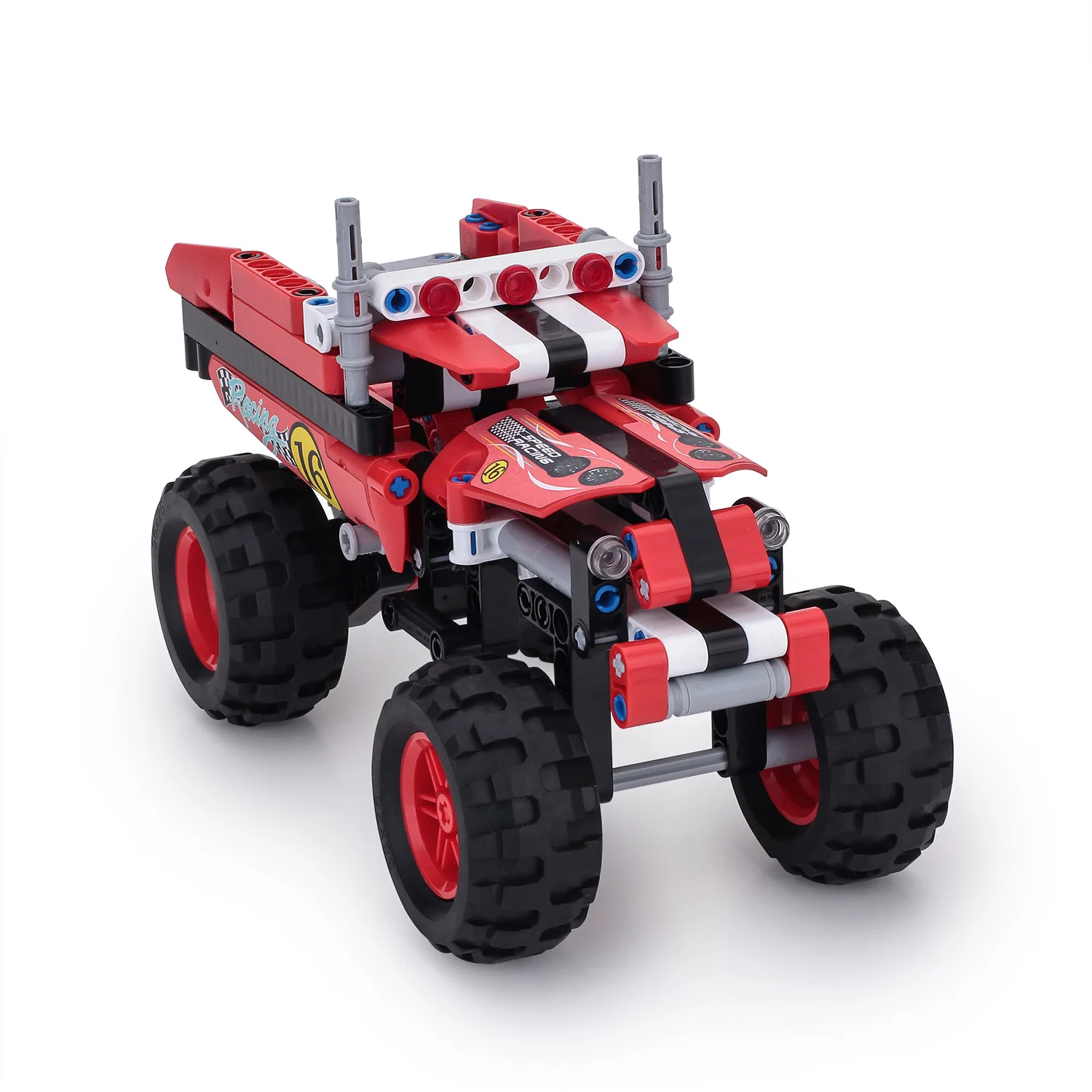 

2021 new small building block assembly toy 7-14 years old boys children toy truck puzzle building block toy car
