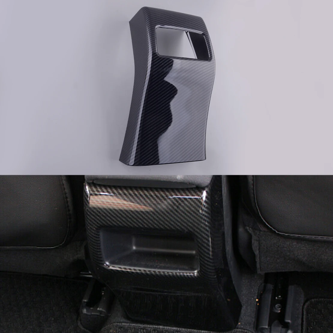 

ABS Carbon Fiber Style Rear Seat Air Vent Outlet Cover Anti Kick Trim Fit For Toyota Corolla Hatchback 2019 2020