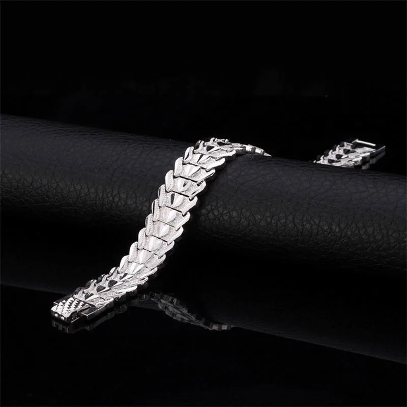 Роскошный золотистый браслет женские и мужские браслеты в стиле хип-хоп форме