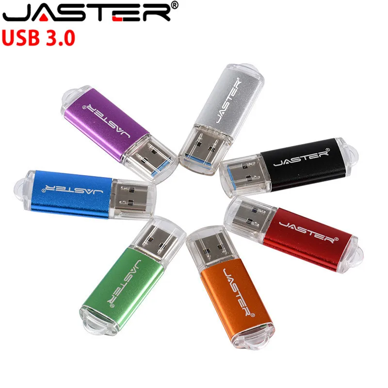 Яркая металлическая Флешка JASTER USB флеш накопитель 3 0 8 ГБ 16 32 128 флэш для свадьбы|USB