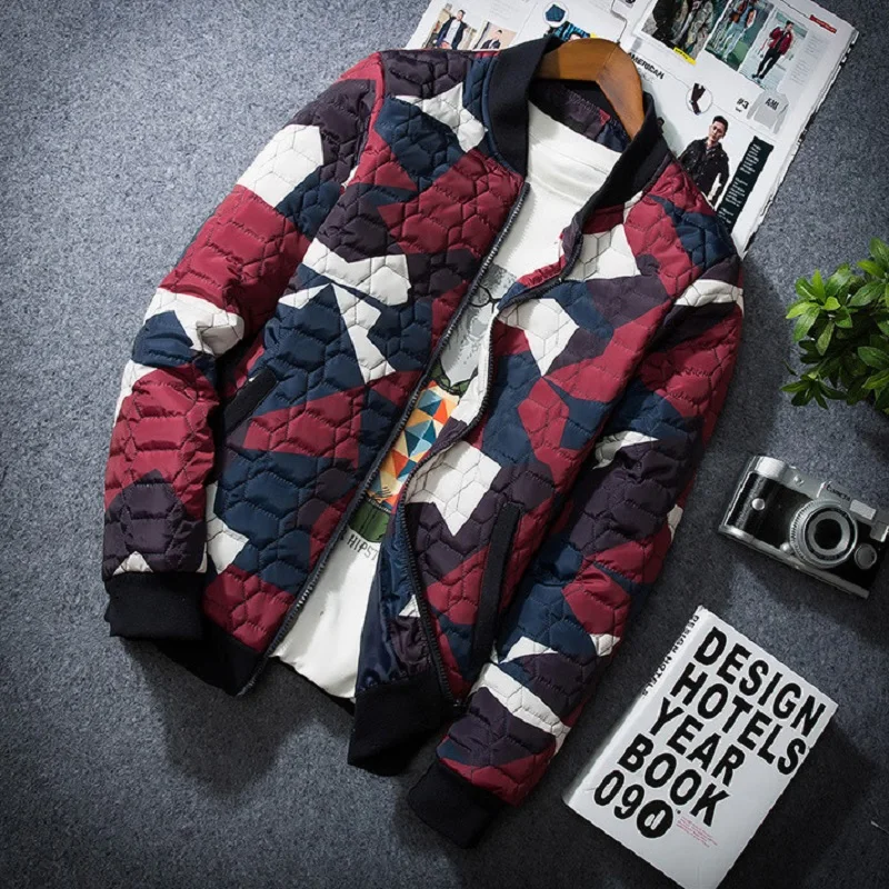 

Тонкая легкая хлопковая бейсбольная куртка в Корейском стиле, осенне-зимняя мужская модная подходящая цветная мужская куртка