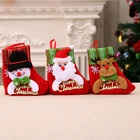 Лидер продаж, рождественский подарок, рождественские чулки, носок, Санта-Клаус, Рождественская елка, подвесные украшения, рождественские чулки, конфеты, Подарочный пакет, Рождество