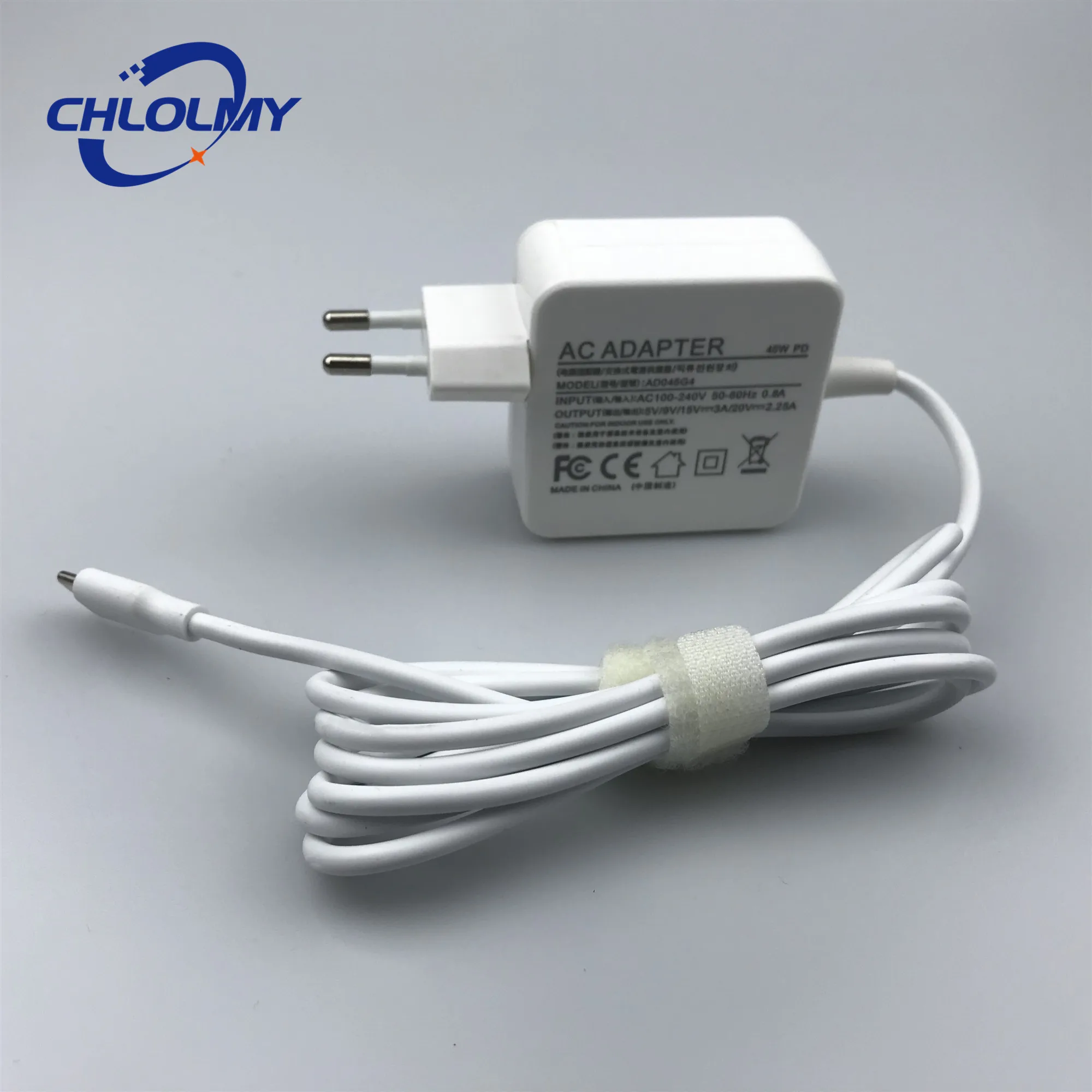 Адаптер для ноутбука с интерфейсом USB Type-C 45 Вт MacBook Pro/Air 2018 iPad Pro Samsung Chromebook Pro/Plus S10/S9