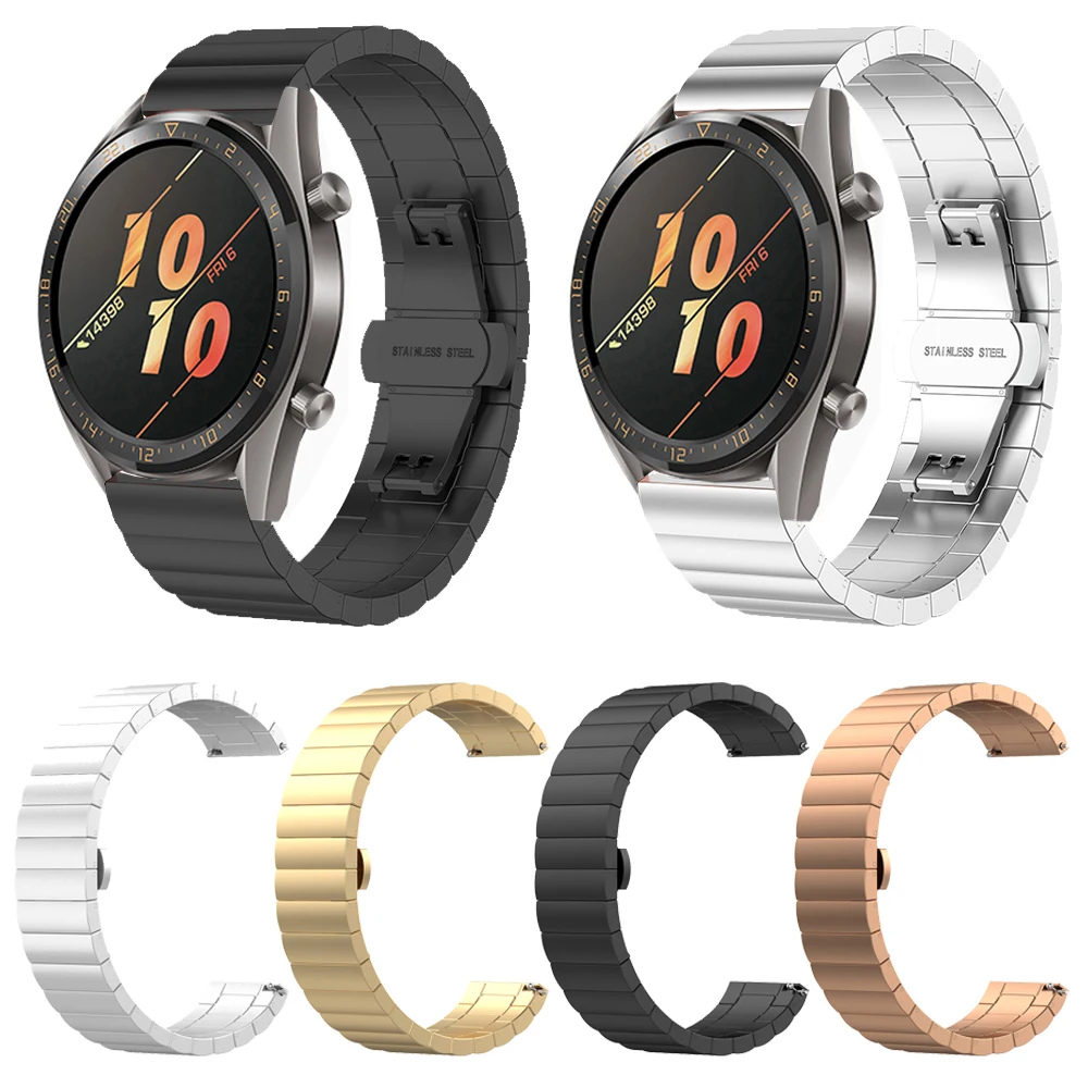 Металлический ремешок из нержавеющей стали для HUAWEI WATCH 2 2Pro/ GT Active 46 мм элегантный