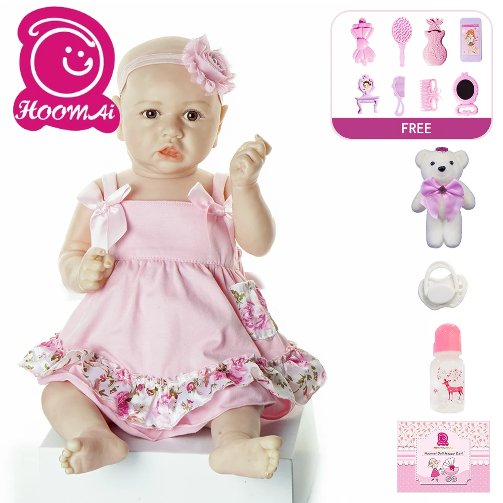 20 &quot50 см кукла реборн для малышей силиконовая всего тела Детская Smoot Bebe детский