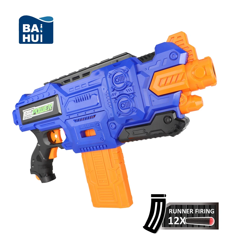 Мягкий пулемет для стрельбы по мишеням на воздушной подушке Airsoft Weapons Sniper Target Shoot Blasters Dart Toys для мальчиков, электрический поролоновый Пневматический оружие.