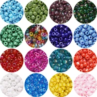 234mm charm czech round hole glass seed beads mix color spacer beads for diy bracelet earring necklace jewelry making