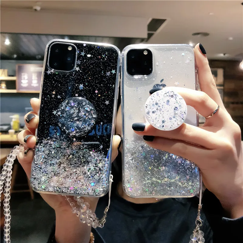 Силиконовый чехол-подставка для iPhone 11 Pro X XS XR Max 6 S 7 8 Plus samsung S8 S9 S10 Note | Мобильные