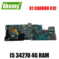 akemy 48 4rq01 021 for lenovo thinkpad x1 carbon x1c laptop motherboard 04x0340 4x0338 cpu i5 3427u 4g 100 test work