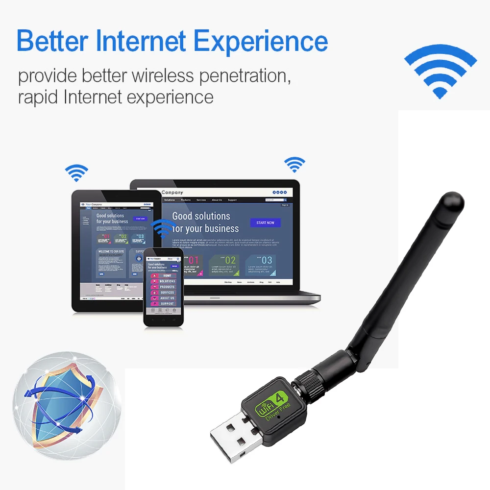 Мини USB Wifi адаптер 150 Мбит/с 2dB WiFi Dongle 8188GU Wi-Fi приемник беспроводная сетевая карта