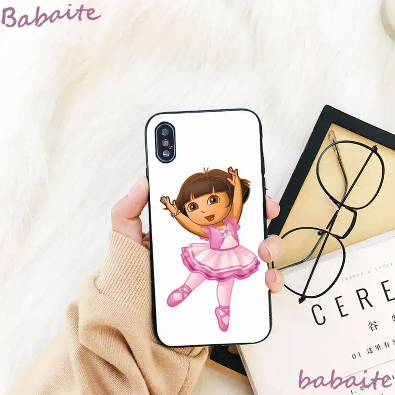 

Babaite Ballerina dancing girl Bling Phone Case For iPhone 8 7 6 6S Plus X XS MAX 5 5S SE XR 11 11pro promax 12 12Pro Promax
