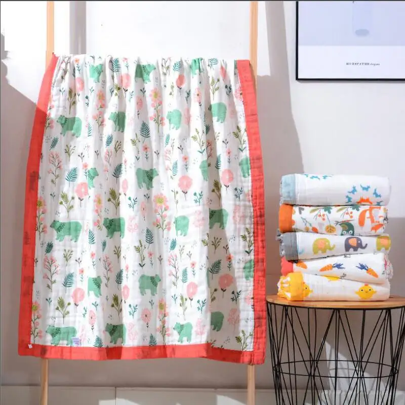 Детское муслиновое одеяло для новорожденного два размера банное полотенце