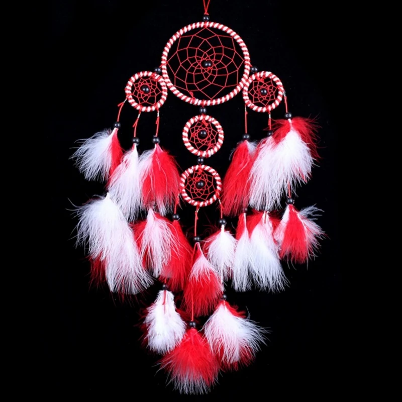 

Handmade Dream Catcher With Feathers Car Wall Hanging Decoration Ornament Craft