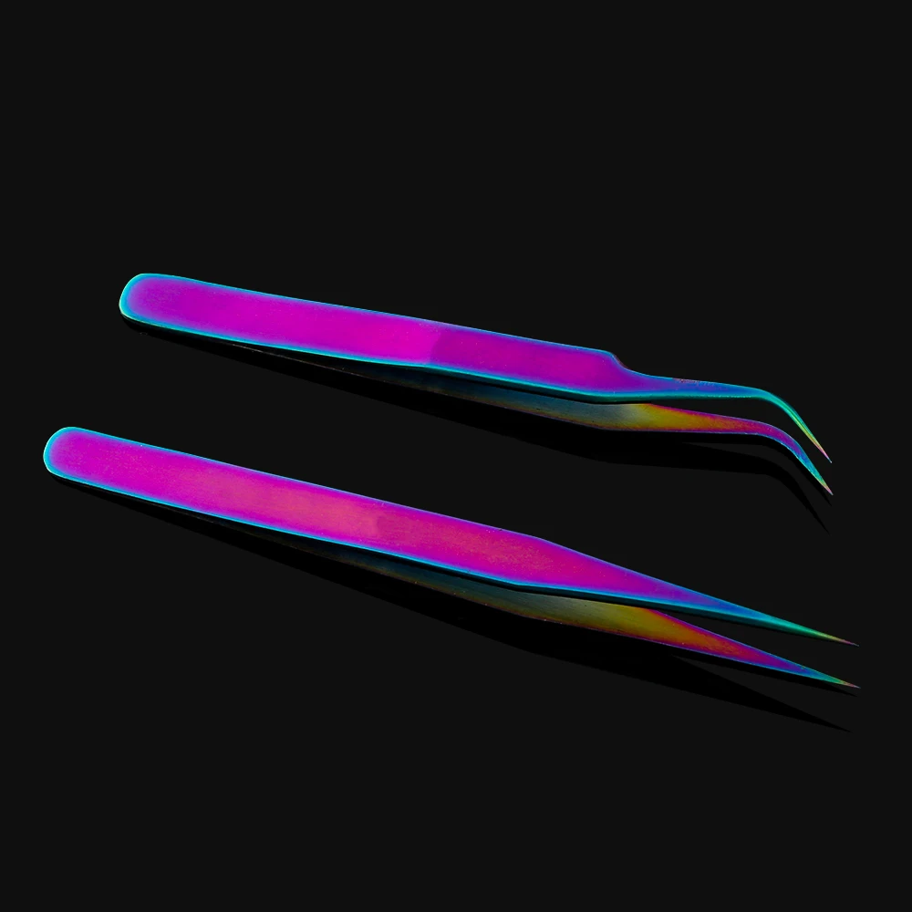 1 шт. изогнутый Прямой пинцет для ресниц из нержавеющей стали зажим бровей