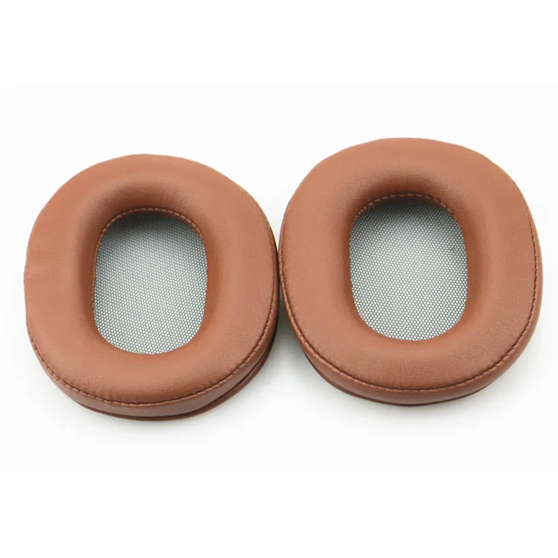 

2 Pcs New Replacement Ear Pads PU Leather Ears Cup Cushion for SONY MDR-1R Earphone Black Brown 90x80mm