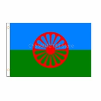 rom gypsy flag of the romani people flag home decoration outdoor decor polyester banners and flags 90x150cm 120x180cm