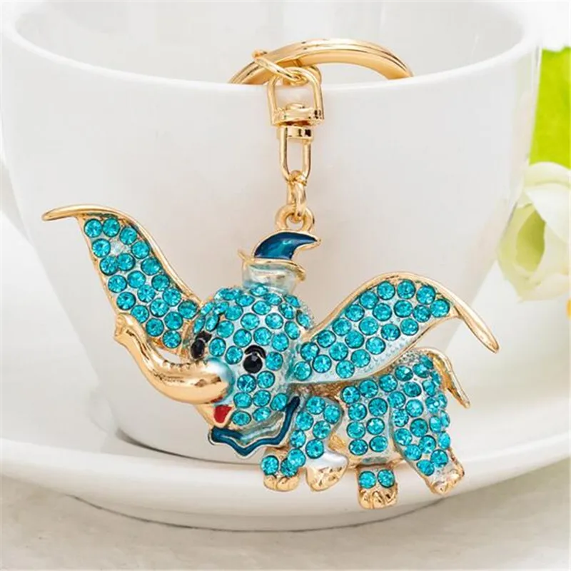 Милый брелок с кристаллами в виде животного женский Блестящий Стразы лучший