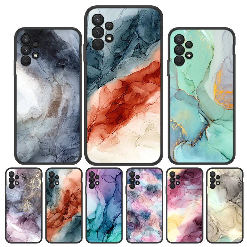

6.44" Phone Case For Samsung A32 Case Marble Painted Case For Samsung Galaxy A32 A 32 A5 2018 A320 A3 2017 A6S A6 Plus A60 Cover
