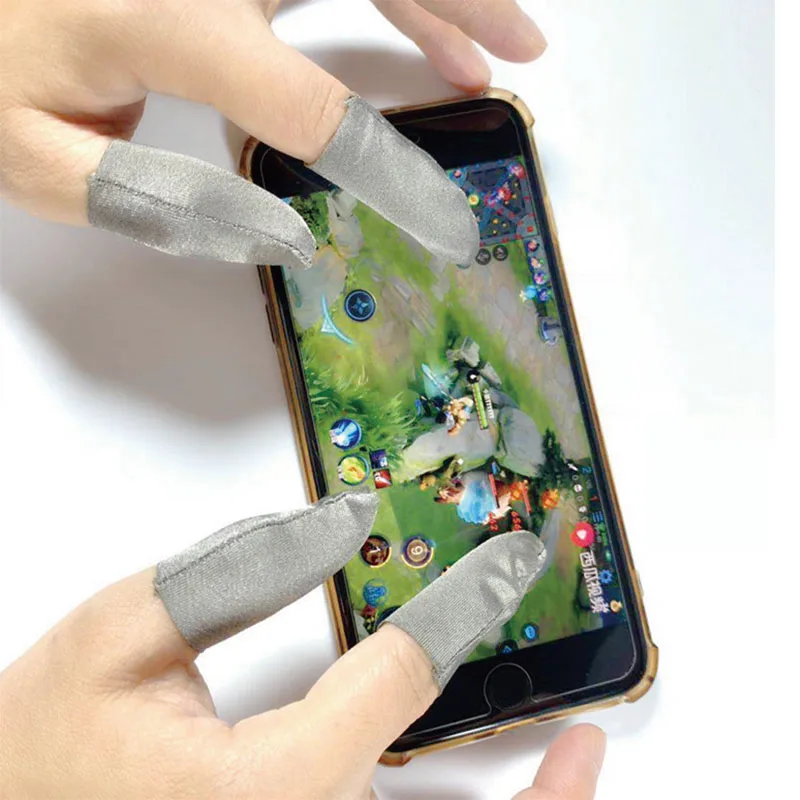 2 шт. перчатки для пальцев с полным касанием дышащие кончики игр - Цена: 58,07 руб.