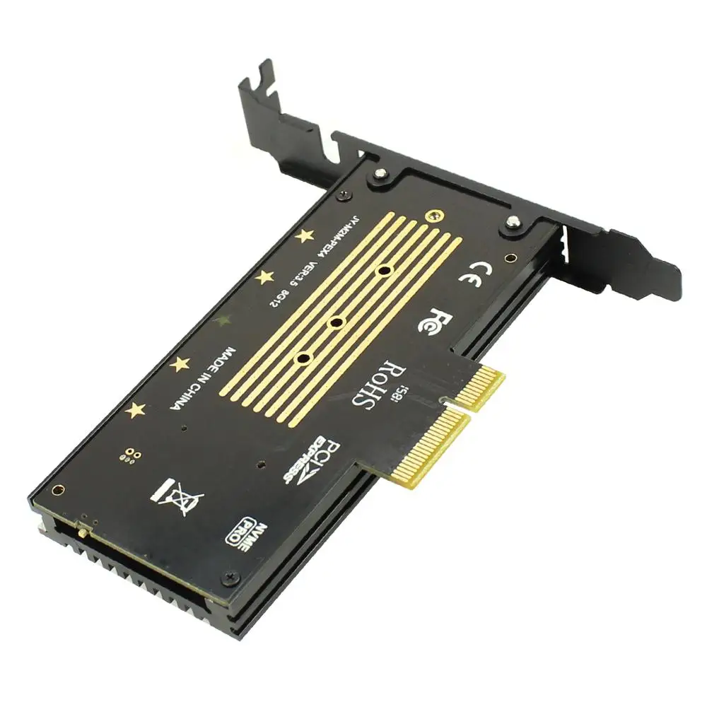 JEYI VolleyStar PRO черный радиатор M.2 для NVMe SSD NGFF PCIE X4 адаптер Радиатор M ключ PCI E 3 0x4