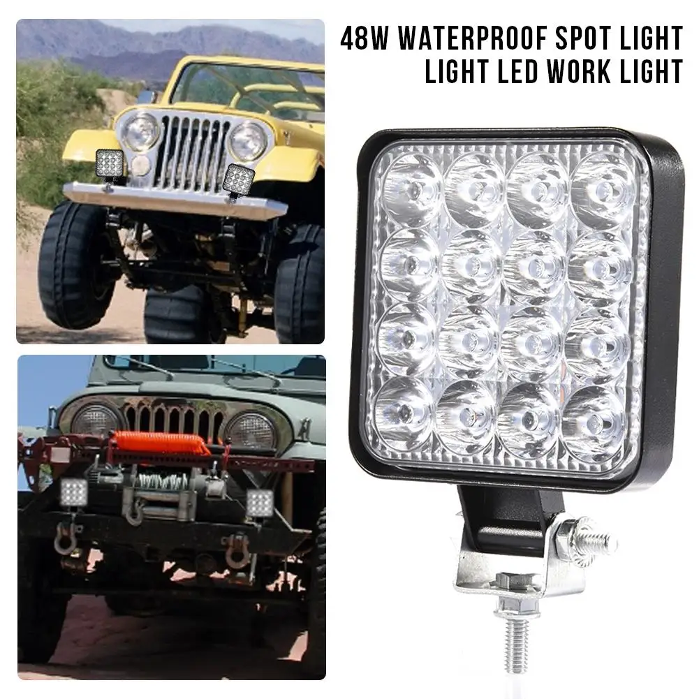 Машинка для стрижки 48 Вт квадратный рабочий светильник светодиодный луч s до