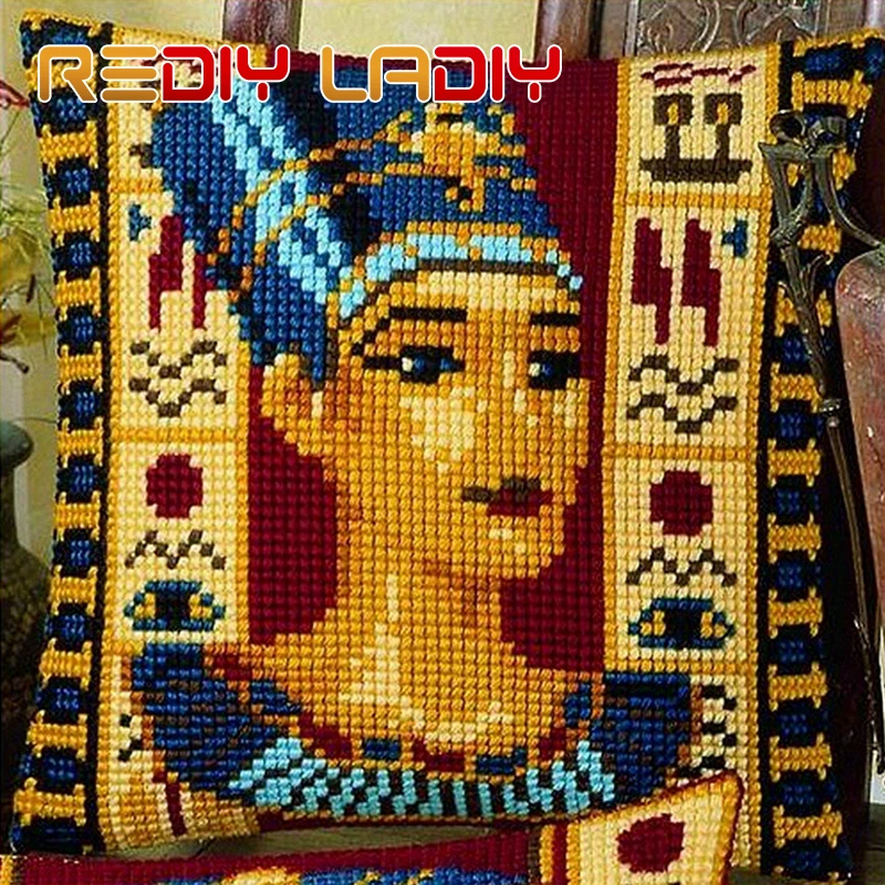 Крестиком подушки принцессы Queen сделать свой собственный Подушка не сужающийся