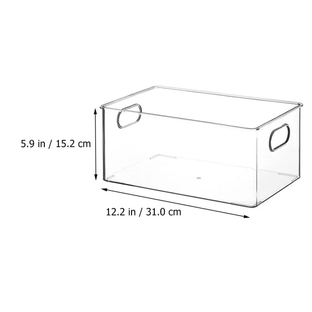 

1pc Multifunctional Desktop Clear Storage Container Cosmetic Box (Transparent)