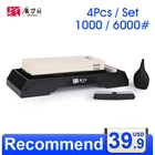 Точильный камень TG8610, двусторонняя домашняя точилка для кухонных ножей с зернистостью 6000, точильный камень большого размера