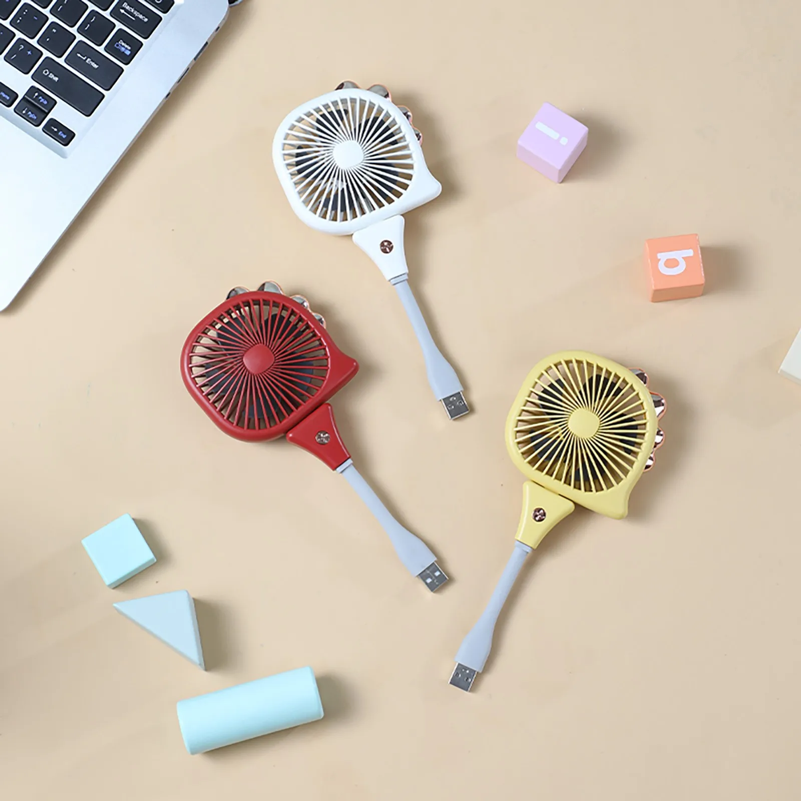 Гибкий портативный карманный мини вентилятор с Usb портом удобный для переноски