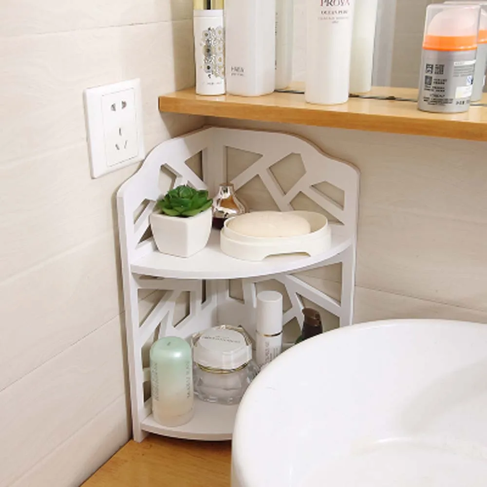 Corner bathroom vanity box countertop washbasin rack simple European modern storage | Дом и сад