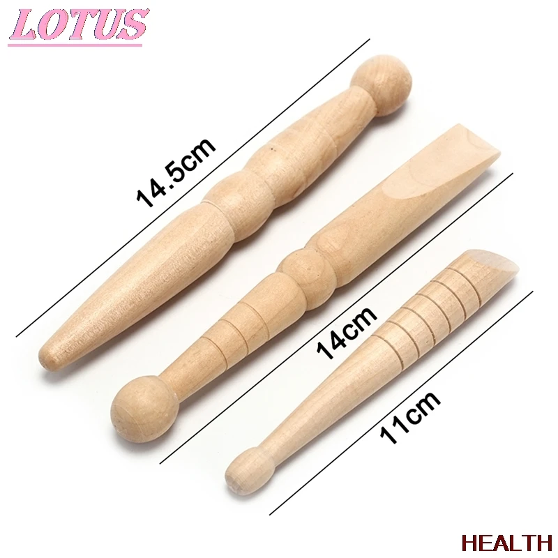 

3PCS Original Wooden Body Massage Stick Relieve Muscle Soreness Relaxing Tool Brand new and high quality