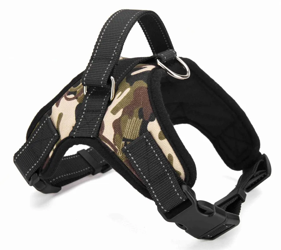 Canvas camo Поводок для собак розового цвета, для средних и больших собак ремни жилет XL Регулируемый не тянуть золотистый ретривер, собака принадлежности - Цвет: Canvas camo