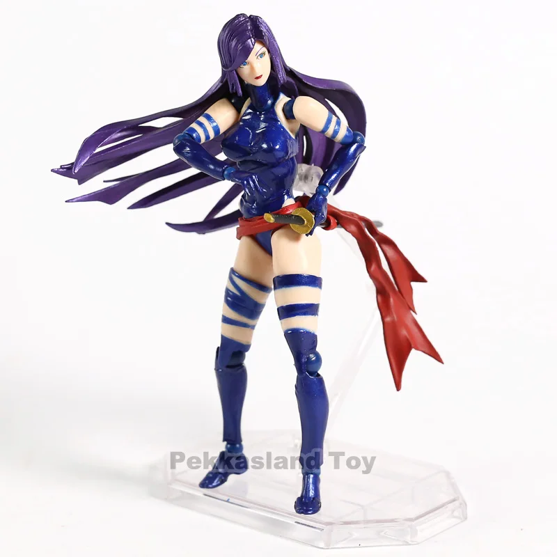 Удивительная фигурка амагучи револьтеч No.010 Psylocke экшн X Men Элизабет Брэддок ПВХ