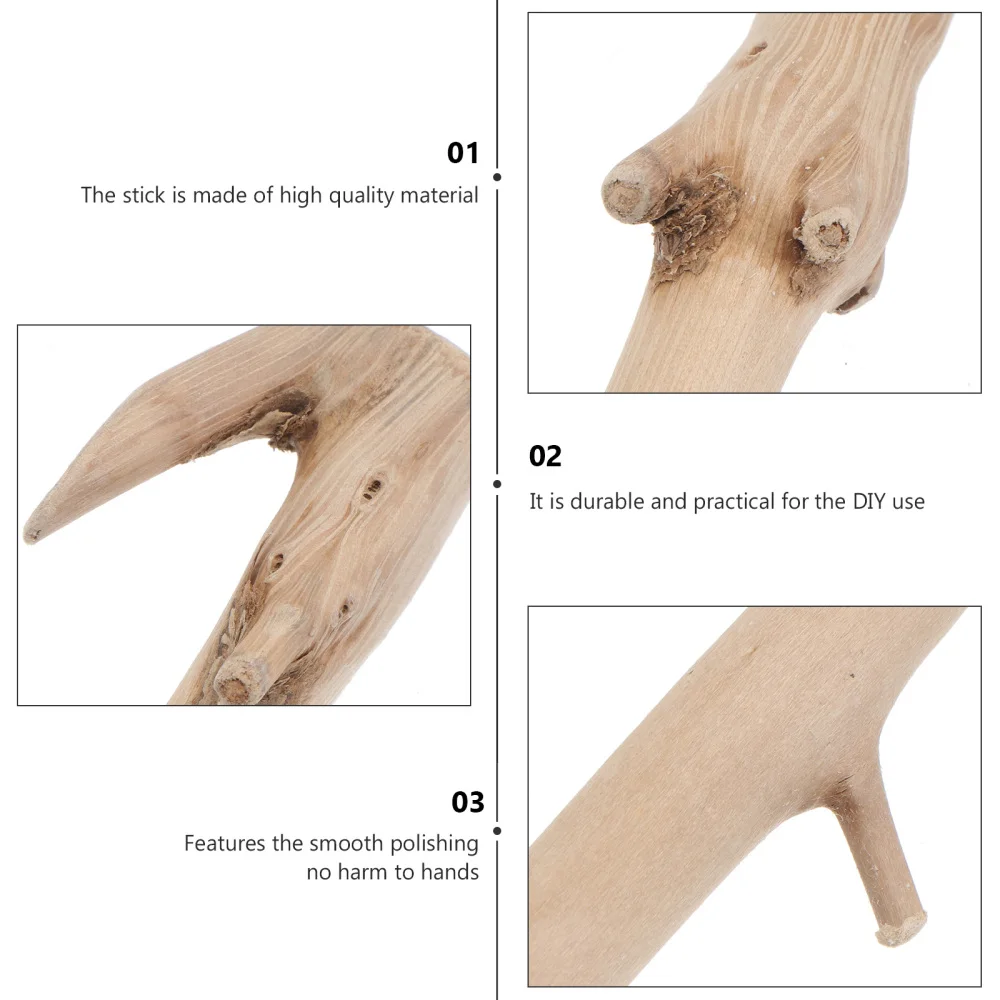 

1 Bag Natural Small Wooden Sticks DIY Crafts Material Handicraft Row Material